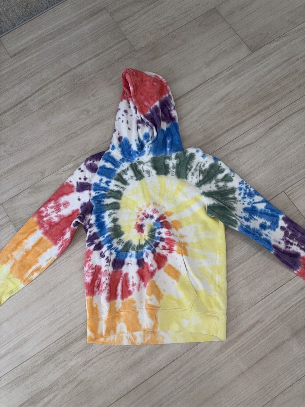 Abercrombie & Fitch Tie-Dye Hoodie Sweatshirt - Size Small - Super Soft Colors